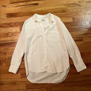 Madewell White Longsleeve Button Down